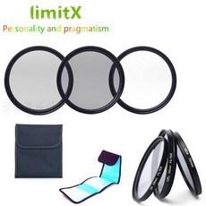 limitX 액세서리 UV CPL ND4 필터 및 케이스 키트 삼성 NX3300 NX3000 NX20, 상세내용참조
