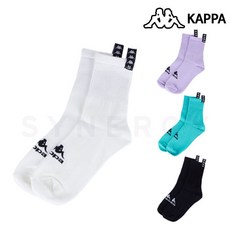 카파 여성 222 반다 포인트 중목 양말 KKSC351UN, WHT