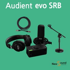 [오디언트 패키지 팝필터 증정] Audient EVO4 +헤드폰+쇼크마운트+케이블 Set / EVO SRB 레코딩 패키지, EVO SRB+탁상스탠드