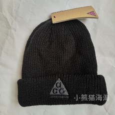 해외 남녀 나이키비니 나이키털모자 니트비니 스우시/NSW 스포티 나이키비니 나이키비니 블랙 피그 추동 남녀 심플 자수 바늘