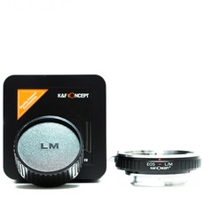 K&F EOS-L/M 렌즈어댑터 - 캐논 EF 렌즈 >> 라이카 M 바디 - 뒤캡포함 - Canon EF lens to Leica M mount adapter + cap