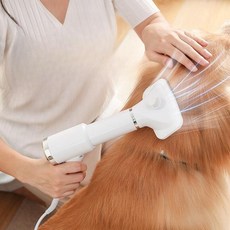 헤어 및 애완견 펫드라이 그루밍 조용한 드라이어 개 건조기 룸 빗 2in1, UK plug, Pink, 1개
