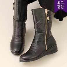 4cm 우레탄창 지퍼장식 하프부프 111562