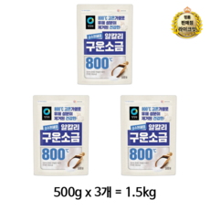 청정원 순수천혜염 알칼리 구운소금, 1.5kg, 11개