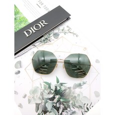 [디올] 정품 62사이즈 오버사이즈 육각형 메탈 명품선글라스 스텔레어8 DDQT Dior Stellaire8