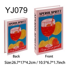 Aperol 칵테일 시리즈 럭셔리 책 커피 테이블 클럽 빌라 호텔 거실 장식 홈 촬영 소품, Open, 27