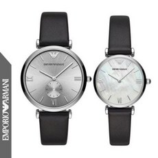 아트박스/엠포리오 아르마니 알마니 AR90003 Gianni T-Bar 가죽밴드 커플시계