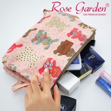 장미원예 Pouch 이쁜창고 작은 가방 클러치 한국생산 Multi 걸 크로스 택1 펀펀래빗핑크 + 95560빕삘