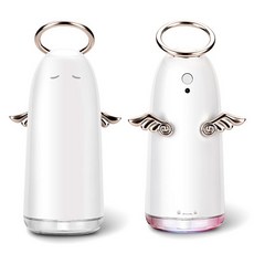 [에이런]USB 미니 천사가습기 휴대용 차량용 사무실용 귀여운 가습기, 실버, 상세페이지 참조