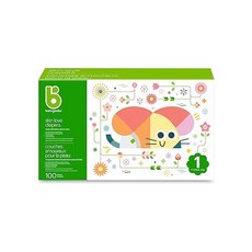 Babyganics Diapers Size 1 | Latex & Chlorine Free | Formulated with Seed Oil Blend | Maximum Leak C, one option, one option, 1개