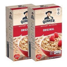 Quaker - Oatmeal 퀘이커 오리지날 오트밀 시리얼 28g 12개입 2팩