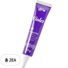 브레드가든 베이킹 뉴아이싱칼라 튜브형 바이올렛, 25g, 2개