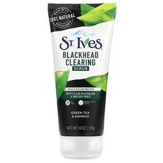 St Ives 세인트이브스 블랙헤드 클리어링 그린티 스크럽 6oz(170g) 2개 Green Tea Scrub Blackhead Clearing, 170g