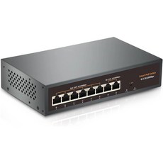 2 업링크 6 PoE+ 포트 100Mbps 78W 802. 3af/at 금속 데스크톱 벽면 장착 가능 VLAN 기능 250미터 확장 금속 팬리스 플러그 앤 플레이 네트워크