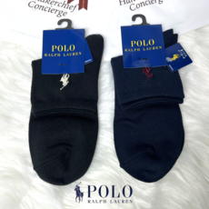 [당일발송/일본백화점판] 폴로 랄프로렌 양말 여성 중목 네이비 블랙 POLO Ralphlauren 양말 2종 택일 - 폴로블랙향수