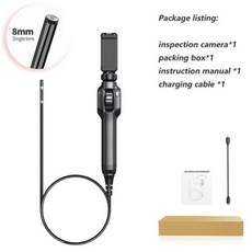관절 보어스코프 1080P 360 ° 조향 내시경 관절 차량 검사 카메라 8 LED 조명 안드로이드 및 IOS용, 1) 1m - Single for Android, 1개