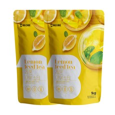 베오베 레몬 아이스티 파우더 1kg 2개세트, 1개입, 2개