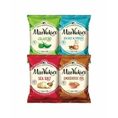 Miss Vickie's Kettle Cooked Potato Chip Variety Pack 미스빅키스 케틀 쿡 포테이토 칩스 버라이어티팩 1.375oz(39g) 28팩