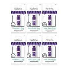 Nailtiques Nailene Ultra Quick Nail Glue 0.10 oz (Pack of 6), 상세내용참조, 상세내용참조