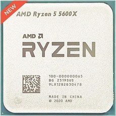 CPU 프로세서 AMD 라이젠 5 5600X R5 3.7GHz 6코어 12스레드 7NM 65WL332M 100000000065 소켓 AM4 신제품이지만 쿨러 없음 - ryzen5600x