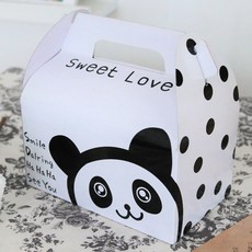 줍줍상점 손잡이 선물상자 어린이날 어버이날 행사 크래프트 포장 10P, 10개, 스위트팬더선물상자