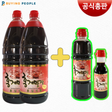 [공식] 홍게맛장/홍게간장 1.8L 2개입 증정700ml 편스토랑 장민호 진서연 이상엽 남보라 맛간장 홍게간장 간장 W.A.T.B, 2개