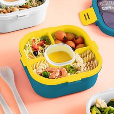밀폐용기 밀프랩 포케도시락 샐러드도시락통 식단조절 소스통포함, 2. 진청-소형