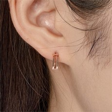 10k각진원터치귀걸이
