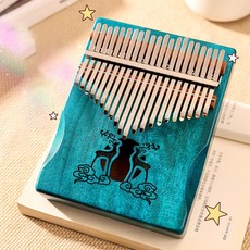 Hluru 21 Key Mbira K mba 키 성인/ 17 Mahoga 초보자 손가락 선물 를위한, 1개