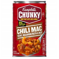 Campbell's Chunky Chili Mac Soup 켐벨 청키 칠리 맥 스프 18.8oz(533g) 6캔, 1개