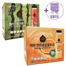 엘제이드 얼린 수박주스 + 얼린 한라봉주스 + 더메이런알콜티슈, 8개, 340ml