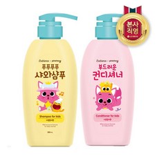 LG생활건강 베비언스 핑크퐁 키즈전용 헤어세트 (샴푸 +컨디셔너 각1개), 1세트, 380ml