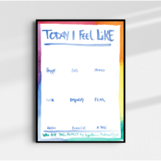 [아트워크룸] Jeppe Hein Today I Feel Like Poster 스웨덴 국립미술관 정식발행 포스터 (액자 포함)