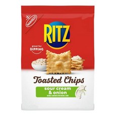 [미국직배송]리츠 토스티드 칩 사우어 크림 앤 어니언 229g Ritz Toasted Chips - Sour Cream & Onion, 1개