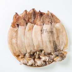 밀밀점빵 청정바다 원양산 반건조 오징어5마리 250G 내외 말린오징어 오징어구이, 1개