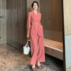2020 와이드팬츠 캐주얼 롱 정장 점프수트