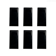 직사각형 커튼 자석(6/12개) 녹슬지 않는 샤워 커튼 라이너 무게, 02 Black 6pcs