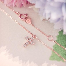 다이아십자가목걸이