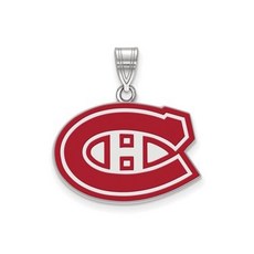 화이트 순은 매력 펜던트 몬트리올 퀘벡 캐나다 Unisex NHL 캐나다인 24mm 18