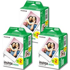 Fuijfilm Instax_미니 필름 인스턴트 카메라 60 촬영 폴라로이드 및 SOLOFIS 렌즈 클리너 60팩 161412, 1개
