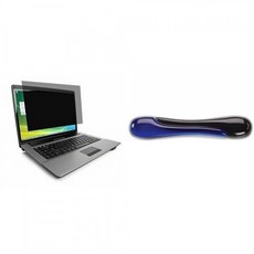 Kensington 개인 정보 보호 필터 15.6 인치 와이드 K55784JP + Kensington GEL Wave 손목 (블루) K62397, 단일상품, 단일상품