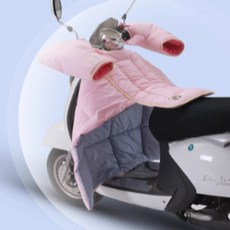 오토바이 무릎 담요 워머 스쿠터 바람막이 동계 방한, 1세트, B.접이식 상어가죽 벨벳 빈그린