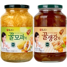 담터 꿀모과차 + 꿀생강차, 1kg, 3개, 1개입