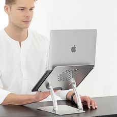 [고급형] 스톤힐 맥북 노트북 거치대 CLS 시리즈 [높이+각도조절], CLS-02 / 티타늄