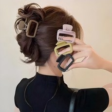 엑스비지 무광 반머리 집게핀 4종세트