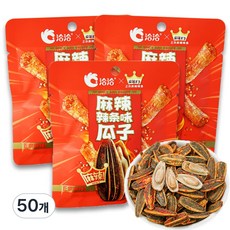 챠챠 해바라기씨 마라맛 챠챠 X 마라왕자 콜라보레이션 인기간식 매콤한 꽈즈, 50개, 15g