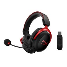 HyperX Cloud II 무선 게이밍 헤드셋 7.1 가상 서라운드 사운드 지원 30시간 오래 레드 PS4PS5PCSwitch 2년 보증 HHSC2X-BA-RDG (4P5K4AA)