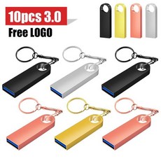 카메라메모리카드 메탈 USB 30 드라이브 고속 플래시 스틱 10PCs/로트, 32GB, Silver, 10개