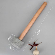 준무역 떡매치기 떡방아 절구 떡메 옛날 절구공이 송편 민속촌 공이 체험, 1개, 청석 나무손잡이 망치