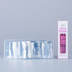 뷰젤 순한 젤네일 리무버 뷰쏙 120ml + 호일솜 + 보관케이스, 100장, 1개 - 저자극네일리무버